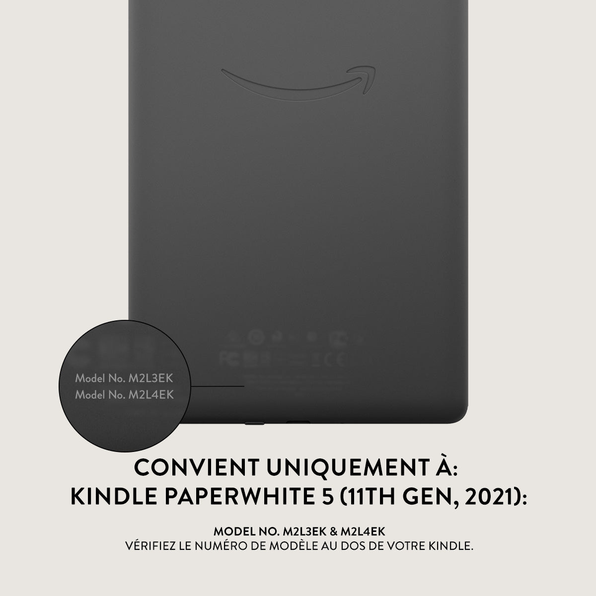 Étui Cuir Pour Kindle Paperwhite (5e/6e/7e Gen - Modèles 2012-2015) Avec Dragonne - Veille Automatique