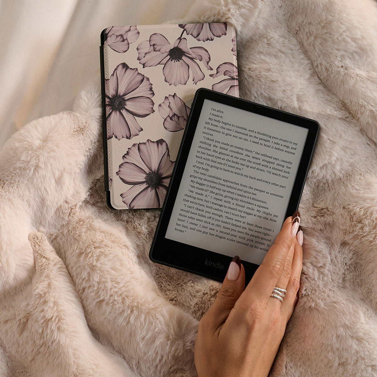 Étui Kwmobile Avec Rabat Pour Liseuse Amazon Kindle Paperwhite