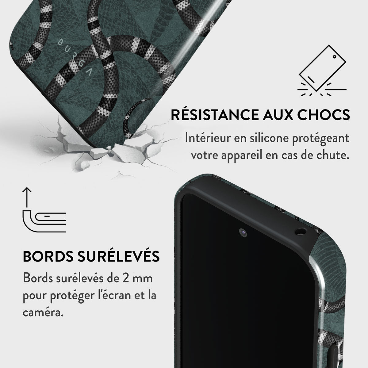 Yutwo Coque Pour Google Piexl 8 Pro Avec Cordon Et Collier - Housse Antichoc Réglable Avec Motif Coeur D'Amour - Étui Noir